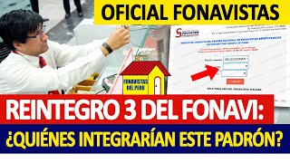 Reintegro 3 del Fonavi ¿quiénes integrarían este padrón y cuándo cobrarían su devolución [upl. by Vergil]