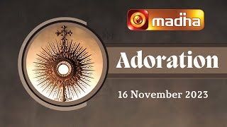 🔴 LIVE 16 November 2023 Adoration 1100 AM  Madha TV [upl. by Had90]