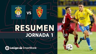 Resumen de UD Las Palmas vs Real Zaragoza 00 [upl. by Olnee]