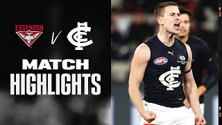 Essendon v Carlton Highlights  Round 13 2022  AFL [upl. by Eynenihc]