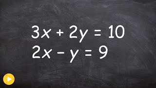 Learn to solve a system by substitution [upl. by Llirred56]