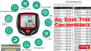 Unboxing and Review cycle Speedometer odometer And all tyre circumference list [upl. by Aneej479]