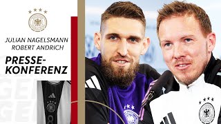 🎙️ Pressekonferenz der Nationalmannschaft mit Julian Nagelsmann amp Robert Andrich [upl. by Asilaj]