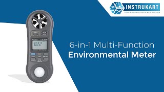 REED Instruments LM8000 6in1 MultiFunction Environmental Meter [upl. by Nwahsan]