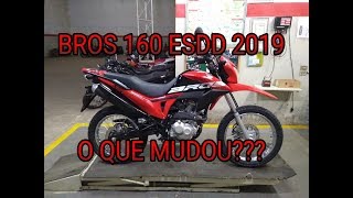 BROS 160 ESDD VERMELHA 2019 DETALHES [upl. by Iatnohs]