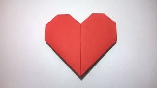 COMO HACER UN CORAZON DE PAPEL  How to make a paper heart [upl. by Tutankhamen]