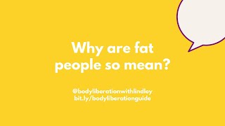 Why are fat people so mean [upl. by Rozamond]