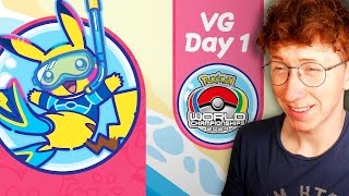 Patterrz Reacts to Pokemon World Championships Day 1 [upl. by Assillem]