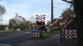 Spoorwegovergang Wezep  Dutch Railroad Crossing [upl. by Gnirol]