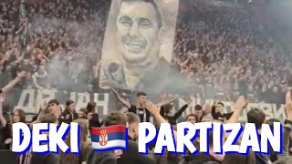 Partizan’s Dejan Milojevic tribute shows passion of Serbian fans at Stark Arena in Belgrade 🇷🇸💥 [upl. by Bala380]