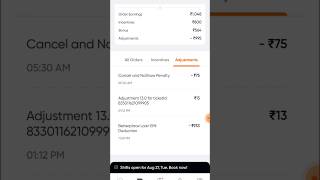 🤔swiggy full time earning  better place loan ❓deductionshorts swiggy [upl. by Ivah]