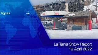 La Tania Snow Report 19 Apr 2022 [upl. by Oigolue346]