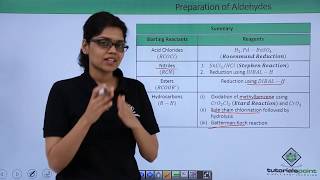 Class 12th – Methods of Preparation  Aldehydes PartII  Tutorials Point [upl. by Wagstaff829]