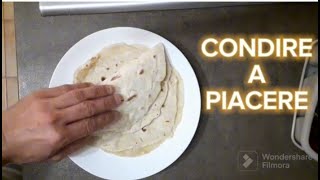 PIADINA ROMAGNOLA Fatta in Casa 3 INGREDIENTI Facilissima ricetta [upl. by Pail712]