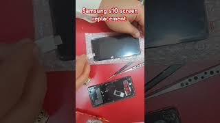 Samsung S10 Screen Replacement  How to Replace Your Own Phone Screen shorts [upl. by Oiramaj979]