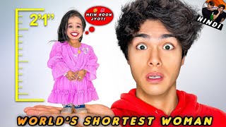 I Spent 24 Hours with the World’s Shortest Woman Stokes Twins  Stokes Twins Hindi [upl. by Ailecec]