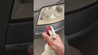 Sprey ile far temizleme automobile detailes carcleaning diy cardetailling detailing india [upl. by Finbar214]