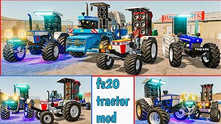 fs 20 punjabi tractor mod  fs 20 indian tractor mod tochan  fs 20 indian tractor mod full modified [upl. by Eemak]