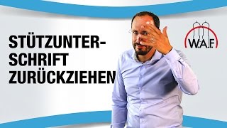 Stützunterschriftengeber zieht Unterschrift nach Einreichung Wahlvorschlag zurück  erlaubt [upl. by Davey]