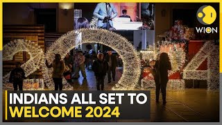 Happy New Year 2024 Indians all set to welcome 2024  WION [upl. by Steinman]