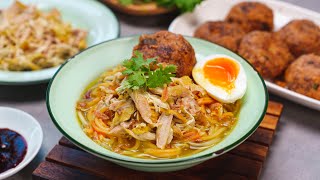 How to make Mee Soto Ayam from Scratch [upl. by Niknar912]