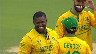 Sisanda Magala 3 wickets vs West Indies 1st T20I  South Africa vs West Indies [upl. by Suchta]