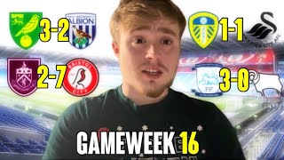 My Championship Predictions Game Week 16 [upl. by Anh82]