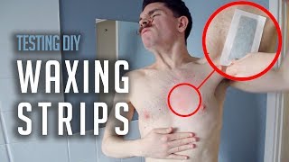 Testing Waxing Strips For Men  Manscaping  Body Hair Removal [upl. by Matuag]