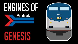 Engines of Amtrak  GE Genesis REMAKE [upl. by Anoirtac340]