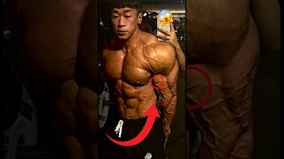 CHINESE VASCULARIZATION INSANE 🤯 ifbbprohanyang bodybuilder shorts [upl. by Nulubez591]