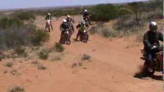 2013 Apex Outback Postie Bike Ride  Day 2 Mulgaria Sand [upl. by Acirej]