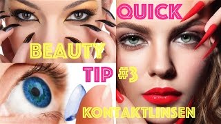 QUICK BEAUTY TIP 3 KONTAKTLINSEN MIT LANGEN FINGERNÄGELN RAUSNEHMEN  Die Schminkfee [upl. by Aniham310]