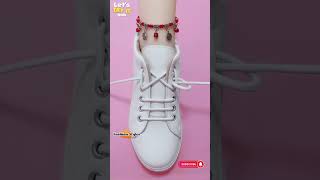 Perfect stylish way to tie shoe laces Shoelacing tips shorts shoelacing tie [upl. by Krys]