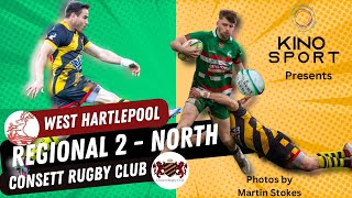 West Hartlepool Vs Consett Rugby Club  KinoSport Rugby [upl. by Hanimay]