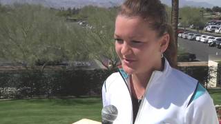 Interview with Agnieszka Radwanska [upl. by Edmondo]