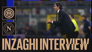 LINTERVISTA DI SIMONE INZAGHI  INTER 11 NAPOLI 🎙️⚫🔵 [upl. by Akemat]