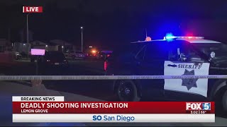 Deadly shooting investigation underway in East County [upl. by Aryajay]