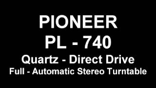 Pioneer PL740 Turntable [upl. by Annwahsal]