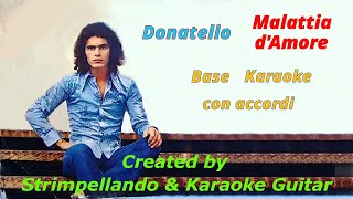 Donatello  Malattia D’Amore Base Karaoke con accordi Fair Use [upl. by Hebert]