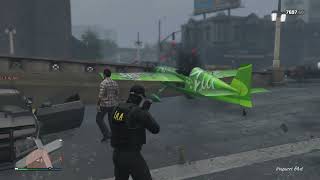 GTA 5 online RP kid flys a plane in my RP [upl. by Akienat]