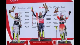 AUDI FIS Ski World Cup  Spindleruv Mlyn CZE womens slalom  Jan 28 2023 highlights both runs [upl. by Alitha]