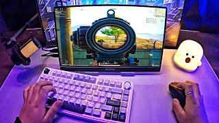 AULA F75 Keyboard Sound ASMR Relaxing amp Satisfying😴🌿  PUBG MOBILE × VENOM 120 FPS PC Emulator POV [upl. by Lacym807]