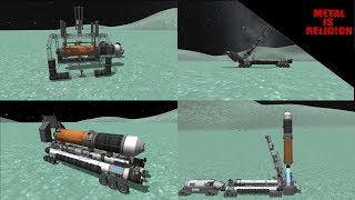 KSP Fusée 100 réutilisable sur minmus [upl. by Ajaj638]