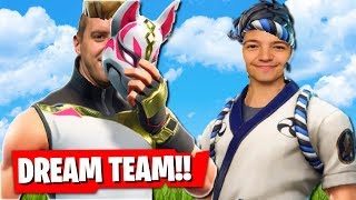 The Fortnite DREAM TEAM wPreston Fortnite Battle Royale Season 7 [upl. by Arot]