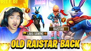 old Raistar is back V Badge youtuber vs Raistar 😱 global top 1 lobby  Garena free fire [upl. by Inalial]