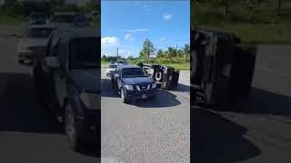 Accident Caroni overpass NBSTT NEWS LIVE [upl. by Terzas]