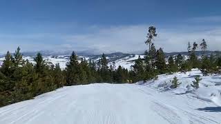 Granby Ranch Colorado Skiing Jackpot Run On West Side [upl. by Eustasius]