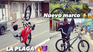 LA PLAGA ME AYUDA A PROBAR MI NUEVO MARCO 🤩 l STUNTBIKE [upl. by Dombrowski]