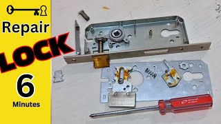 How To Assemble And Repair A Mortise Lock Door Mechanism [upl. by Erasmus]