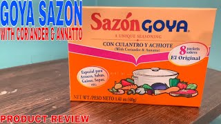 ✅ Goya Sazon With Coriander amp Annatto 141 oz Sazon con Culantro y Achiote 2 packs🔴 [upl. by Fraya321]